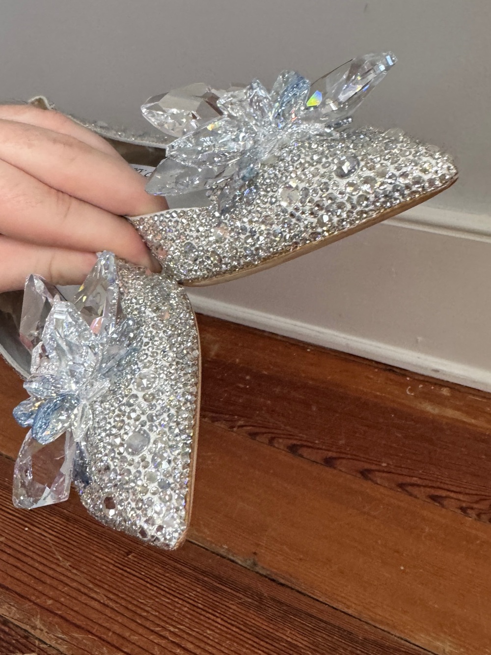 Jimmy Choo "Cinderella" Allure Crystal Covered Pointy Toe Pumps Heels 9 / 39 - Picture 14 of 15